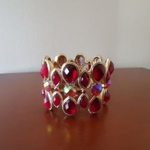 Ruby Bracelet and Earrings